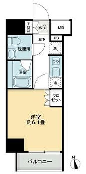 KDA GOTENYAMA 1101｜東京都品川区東五反田3丁目(賃貸マンション1K・11階・22.50㎡)の写真 その2