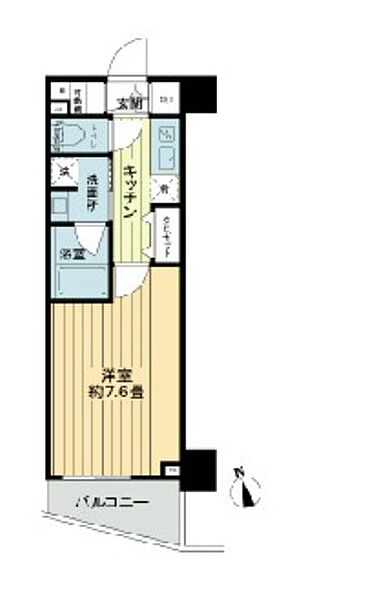 フレシア中目黒 ｜東京都目黒区上目黒2丁目(賃貸マンション1K・5階・25.08㎡)の写真 その2