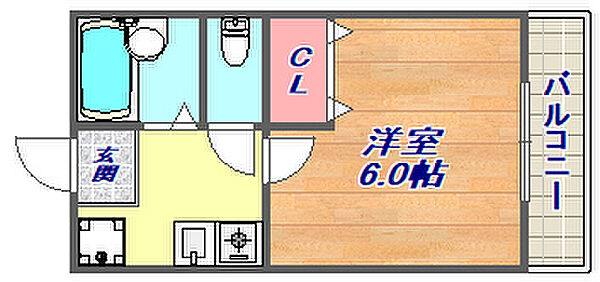 ロイヤルコート神戸岡本 ｜兵庫県神戸市東灘区岡本3丁目(賃貸マンション1K・2階・19.00㎡)の写真 その2