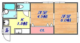 篠原文化 2Ｆ南 ｜ 兵庫県神戸市灘区篠原北町2丁目4-27（賃貸アパート2K・2階・29.81㎡） その2