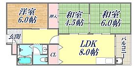 夢野ハイタウン1号棟  ｜ 兵庫県神戸市兵庫区菊水町10丁目（賃貸マンション3LDK・3階・53.72㎡） その2