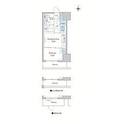 スタイリオ蒲田WEST 1DKの間取図画像