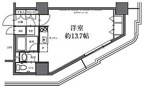 東京都世田谷区駒沢2丁目（賃貸マンション1R・22階・33.50㎡） その2