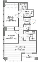 東京都港区六本木6丁目11-2（賃貸マンション2LDK・11階・93.08㎡） その2