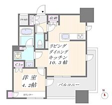 東京都港区新橋5丁目（賃貸マンション1LDK・13階・33.67㎡） その2