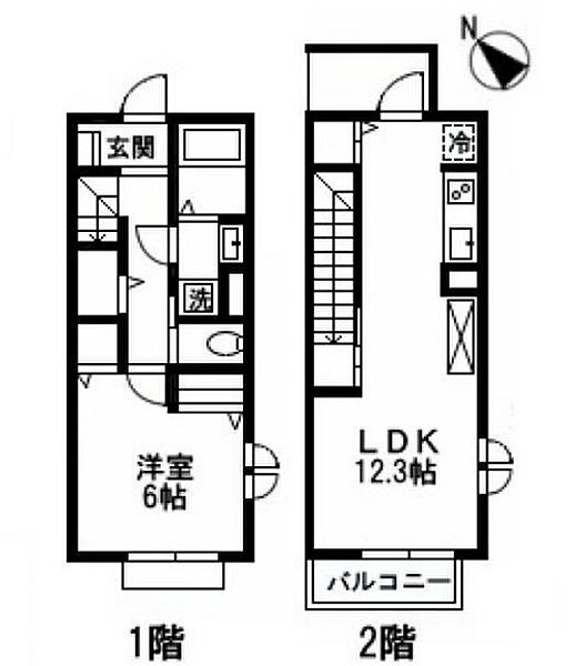 東京都目黒区上目黒3丁目(賃貸アパート1LDK・1階・51.11㎡)の写真 その2