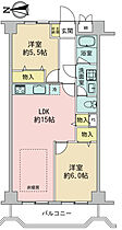 東京都世田谷区大蔵6丁目18（賃貸マンション2LDK・4階・58.42㎡） その2