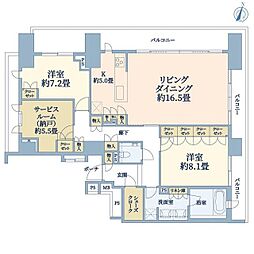 GRANDEMAISON西原三丁目 2SLDKの間取図画像
