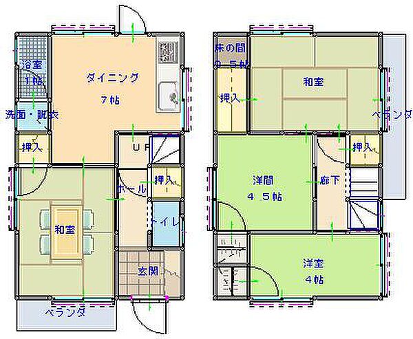 間取りを拡大表示