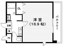 MMS-2 1Kの間取図画像