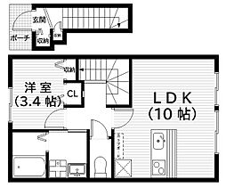 グッドライフステージ富士見台 1LDKの間取図画像