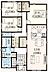 間取り：18帖の広々としたLDKを備えた平屋の間取り図です。洗面所に併設されたランドリースペースや、ウォークインクローゼット、パントリーなど、家事ラク動線と豊富な収納力を叶えた快適な3LDKです。