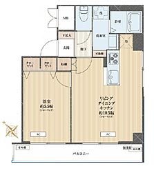 林ビルマンション 1LDKの間取図画像