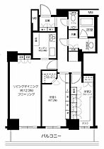 東京都新宿区富久町（賃貸マンション2LDK・8階・70.25㎡） その2