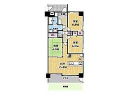 グランプレステージ明石西2 3LDKの間取図画像