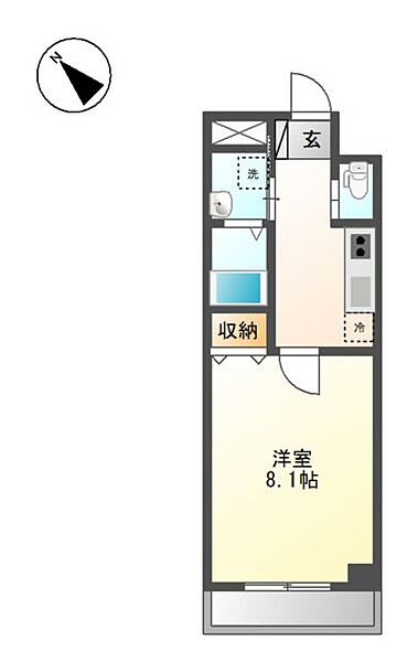 スピアッジャ（Spiaggia） ｜神奈川県相模原市中央区上溝5丁目(賃貸マンション1K・2階・30.09㎡)の写真 その4