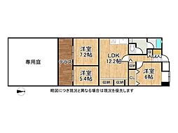 プレアデス神垣 3LDKの間取図画像