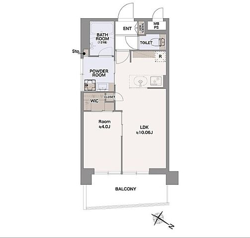 間取り 富士見フラワーハイホーム 3階/304号室
