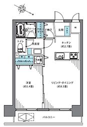 トーア滝野川マンション 1LDKの間取図画像