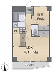 朝日プラザ志村坂上 1LDKの間取図画像