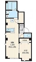 東京都港区東麻布2丁目（賃貸マンション1LDK・1階・40.68㎡） その2