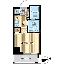 東京都品川区南大井3丁目（賃貸マンション1K・6階・20.30㎡） その2