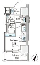 東京都品川区大井4丁目（賃貸マンション1R・2階・19.59㎡） その2