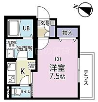 東京都目黒区下目黒5丁目5-6（賃貸マンション1K・1階・25.56㎡） その2