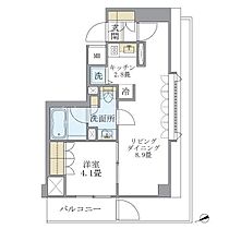 東京都世田谷区北沢1丁目（賃貸マンション1LDK・4階・41.00㎡） その2