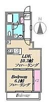 東京都目黒区緑が丘1丁目13-3（賃貸アパート1LDK・3階・39.74㎡） その2