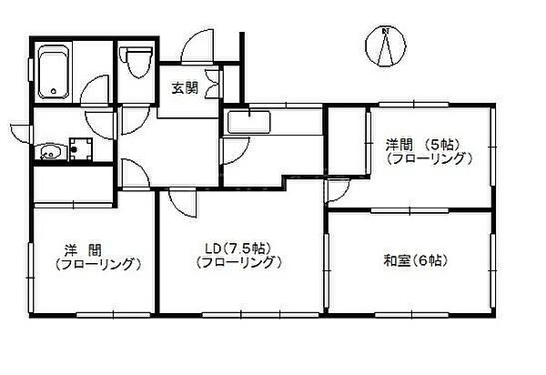 東京都大田区西六郷4丁目(賃貸アパート3LDK・1階・62.55㎡)の写真 その2