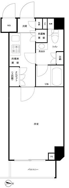 ルーブル泉岳寺前 506｜東京都港区高輪2丁目(賃貸マンション1K・5階・25.60㎡)の写真 その2