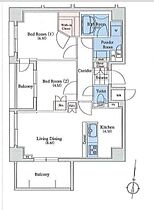 東京都大田区池上3丁目40-6（賃貸マンション1LDK・2階・50.40㎡） その2