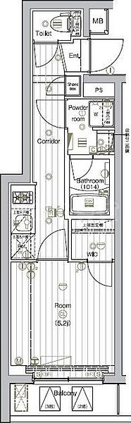 東京都品川区西品川2丁目(賃貸マンション1K・2階・23.11㎡)の写真 その2