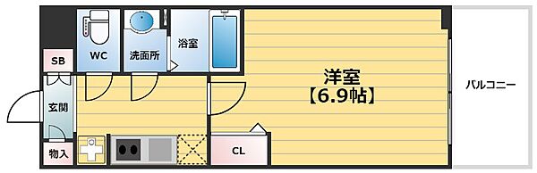 レシオス大阪城北詰 ｜大阪府大阪市都島区片町1丁目(賃貸マンション1K・5階・22.40㎡)の写真 その2