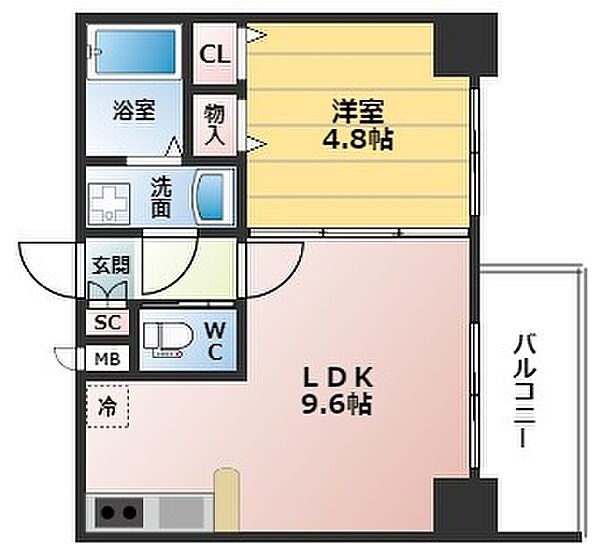 アーバネックス梅田東 ｜大阪府大阪市北区南扇町(賃貸マンション1LDK・4階・32.34㎡)の写真 その2