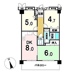 物件画像 リブコート鴫野　2階