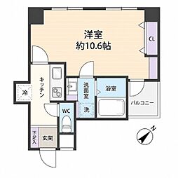 スカーラ武蔵小山 1LDKの間取図画像