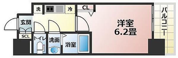 メインステージ天王寺サイドシティ ｜大阪府大阪市東住吉区桑津1丁目(賃貸マンション1K・9階・21.83㎡)の写真 その3