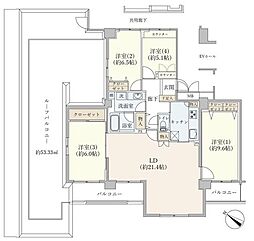 ルフィード上尾 4LDKの間取図画像