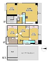 兵庫県神戸市中央区北野町3丁目（賃貸マンション3LDK・3階・78.18㎡） その2