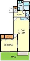 兵庫県西宮市越水町（賃貸アパート1LDK・1階・40.00㎡） その2