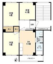 メゾン橋本  ｜ 兵庫県神戸市中央区熊内町7丁目（賃貸マンション2LDK・3階・50.74㎡） その2