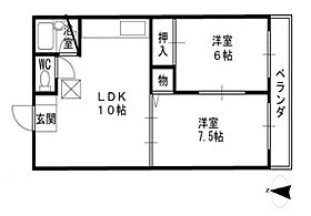 兵庫県西宮市殿山町（賃貸マンション2LDK・2階・50.00㎡） その2