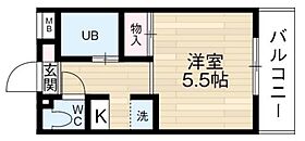 兵庫県西宮市平木町（賃貸マンション1K・4階・18.81㎡） その2