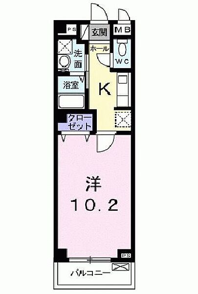 ウィンザー越水 ｜兵庫県西宮市越水町(賃貸マンション1K・2階・31.00㎡)の写真 その2