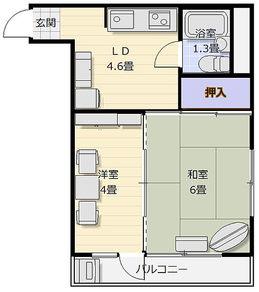 間取りを拡大表示
