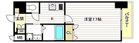 大阪府大阪市北区西天満4丁目（賃貸マンション1K・13階・25.37㎡） その2