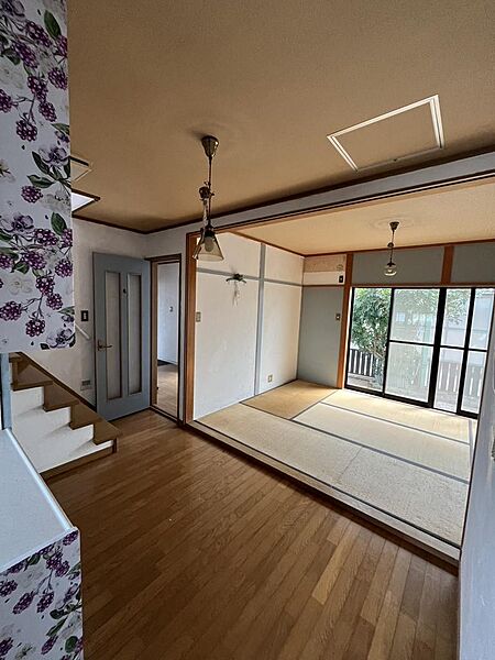 Beautiful mountainous landscape with colorful sky