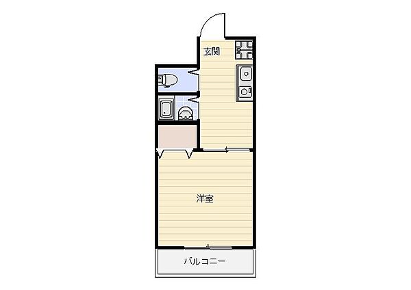 イーリス白潟 401｜島根県松江市白潟本町(賃貸マンション1DK・4階・21.84㎡)の写真 その2